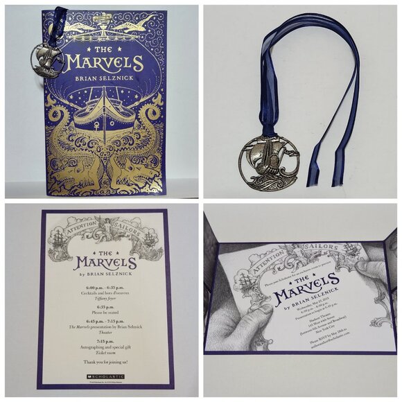 The Marvels Brian Selznick Signed Uncorrected Proof Paperback + Bookmark, Invite - Picture 1 of 10